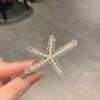 Corea del Sur Dongdaemun Estrella de Mar Perla Diamante Brillante Puntada Pinza para el Cabello Todo Fósforo Pinza para Flequillo Roto Cabeza de Bola Elegante Flequillo Accesorios para el Cabello Moda