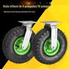 Roda universal 2.50-4/3.50-4 roda inflável 8 polegadas 10 polegadas rodízio industrial resistente carrinho roda de borracha inflável