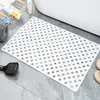 Tapete Quadrado Antiderrapante Tapete de Banheiro Antiderrapante Doméstico Tapete de Chão com Ventosa para Box de Banheiro Tapete de Massagem para Pés de Banheiro
