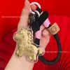 Acessórios de Chaveiro Princesa Dourada do Ano do Cavalo Ouro Puro 999 Fique Rico Instantaneamente Pingente de Bolsa Venda por Atacado em Estoque