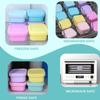 Caixa de Armazenamento de Comida para Bebê com Tampa, Talheres de Silicone para Crianças, Pode ser Vaporizado, Fervido, Conservação Fresca, Caixa de Armazenamento Bandeja de Gelo Segura para Freezer, Produto Transfronteiriço Mais Vendido