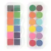 Pintura de Dedos para Niños de Preescolar de 12 Colores, Almohadilla de Tinta para Estampar Lavable, Almohadilla de Tinta de Colores para Pintura de Dedos para Bebés