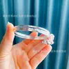 Encuentro Tres Vidas Tres Mundos Pulsera Chapada en Plata para Mujer Cerrada Sólida Tres Anillos Campana Pulsera del Día de San Valentín Joyería de Moda Venta al por Mayor