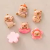 Acessórios de Resina Atacado DIY Acessórios de Cola de Creme Ímãs de Geladeira Presilhas de Cabelo Feito à Mão Novo Desenho Animado Fofo Pingentes de Flor de Cerejeira