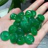 Colgante de la Paz de Calcedonia Blanco Hielo Accesorio 20 mm Alto Ágata Rojo-Verde Hielo Anillo de la Paz DIY Hecho a Mano Anillo de Jade