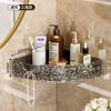 Estante de Almacenamiento Triangular Baño Inodoro Inodoro Inodoro Lavabo Colgante de Pared Pared Gel de Ducha Cosméticos Almacenamiento Sin Perforaciones