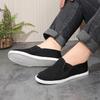 Conjunto de Sapatos de Pano Tradicionais de Pequim, Sapatos Casuais Respiráveis de Solado Macio para Dirigir para Homens, Sapatos de Pano para Meia-Idade e Idosos com Solas de Mil Camadas