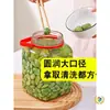Frasco de Vidrio para Kimchi Engrosado con Asa Frasco Sellado Frasco para Encurtidos Contenedor Frasco de Almacenamiento Granos y Cereales Alimentos Hogar