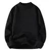 Tejido de punto con media cremallera para hombre, Otoño e Invierno, Terciopelo Espesado, Cuello alto medio, Tejido de punto de una pieza para hombre, Cálido de Invierno