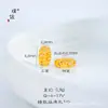 Pu Zuojiu no se desvanece arena dorada accesorios DIY amor rosa cuerno de la abundancia pulsera con cuentas pasantes collar con cuentas