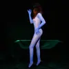 Calcetines Brillantes de Aceite de Caballo con Aguja 912 Transfronterizos 8D Delgados Ajustados Body de Cinco Dedos Medias Sexy con Abertura en la Entrepierna Traje de Cuerpo Completo para Mujer