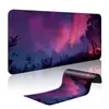 Alfombrilla de ratón de arte abstracto grande para juegos, alfombrilla de escritorio resistente a las manchas, borde engrosado con bloqueo, antideslizante, para teclado de computadora de oficina, escritorio