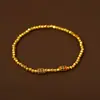 Pulsera de Oro Antigua de Nuevo Estilo con Microincrustaciones de Cuentas para Mujer, Pulsera de Nuevo Estilo Chino de Lujo Ligero de Gama Alta con Temperamento Único