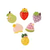 Suministro directo de fábrica de accesorios de resina: Imanes de nevera transparentes de frutas de dibujos animados, colgantes, pegatinas para funda de teléfono y pasadores de pelo, para hacer tú mismo y hechos a mano