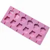 [Múltiplos opcionais] Molde de pirulito estrelado de silicone DIY bandeja de gelo de chocolate molde de bala macia molde