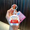 Chaveiro de Ovelha Deus da Fortuna que Acende Luzes e Faz Sons Brinquedo para Alívio de Estresse Chaveiro Pingente para Bolsa de Casal Pequeno Presente Atacado