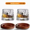 Vaso Rotatorio para Whisky Famoso en Internet, Vaso de Cristal Engrosado para Uso en Casa y Bar, Vaso para Cócteles y Bebidas Frías al por Mayor