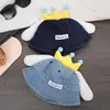 Sombrero de Pescador para Bebé Primavera y Otoño Lindo Oreja Lazo Sombrilla para Niñas Sombrero de Vaquero Sombrero de Cubo a Prueba de Viento para Bebés Otoño e Invierno