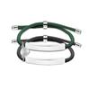 Pulsera de marca de acero inoxidable Moda europea y americana tejida a mano material en blanco amor magnético acero inoxidable pulsera de pareja