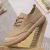 Sapatos Casuais Masculinos de Couro Leve Luxo Retrô Tendência Sapatos com Biqueira Larga Cano Baixo com Cadarço Solado Macio Sapatos Casuais Versáteis Sapatos de Moda Masculinos