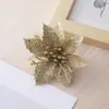 Decoração de Natal Pó Dourado Flores de Natal Multicor Dourado Prata Vermelho Múltiplos Estilos Mais Vendidos Em Estoque Envio Direto Suporta Etiquetagem Dropshipping