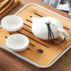 Juego de Té para Hotel Juego para Huéspedes de Reuniones Juego de Té Kung Fu Oficina Bandeja de Té Pequeña Juego de Té Japonés traje Accesorios para Sala de Estar del Hogar