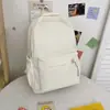 Ins bolsa escolar estilo japonês para menina versão coreana estudante do ensino fundamental mochila fofa cor de doce ensino médio simples moderna grande capacidade dupla alça