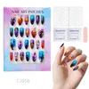 24 Peças de Unhas Postiças Usáveis para Adultos Produtos Acabados Transfronteiriços Patches de Manicure de Alta Qualidade Manicure Amêndoa Removível Atacado