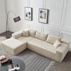 Sala de Estar Sofá Simples Moderno em L Estofado Sofá Nuvem Princesa Esponja de Alta Densidade Sofá Modular de Combinação