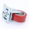 Rueda universal de poliuretano núcleo de hierro rueda PU 2.5 pulgadas castor rueda para carrito de remolque de carga industrial rueda pequeña para refrigerador