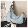 Bags2026 Bolso de Hombro y Axila Texturizado Estilo Nuevo, Bolso Cruzado de Moda para Mujer para el Trabajo, Bolso Clásico de Monograma en Forma de Media Luna