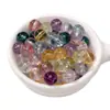 Contas de Vidro Coloridas de Alta Transparência Contas Soltas Pulseira Feita à Mão com Contas Artesanais DIY Colar Acessórios de Joia Pacote de Material