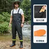 Pantalones de vadeo, botas de agua de una pieza, pantalones de lluvia impermeables engrosados y botas de lluvia para la cosecha de loto en estanques, la pesca y la pesca en el mar, zapatos de vadeo antideslizantes
