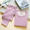Roupa Íntima Térmica Masculina com Forro de Fleece, Roupas e Calças de Outono Espessadas Femininas, Roupa de Baixo de Inverno, Conjunto Térmico Masculino com Patch de Gengibre