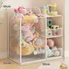 Estante organizadora de brinquedos para crianças, uso em casa na sala de estar, prateleira móvel de chão, estante para livros ilustrados, estante de livros, prateleira organizadora simples