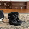 Primer Encuentro Temporada Altura Pequeña Francés Tacón Alto Punta Fina Botas Pantalón Mujer 2026 Nuevas Tacón Grueso Adelgazantes Botas Caballero Negro