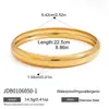 Anillo Sencillo de Acero Inoxidable Chapado al Vacío en Oro de 18K Pulsera Dorada Joyería de Acero de Titanio que No se Desvanece Joyería Popular Transfronteriza para Mujeres