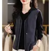 Tops Falsos de Dos Piezas para Mujer, Sudaderas con Capucha de Moda, Camisetas Base, Suéteres Rojos Estilo Coreano Nuevos Otoño e Invierno 2025