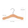 Perchas de Madera Maciza para Tiendas de Ropa, Color Madera Natural, Sin Pintar, Perchas de Madera para Ropa y Pantalones, Adecuadas para Tiendas de Ropa Infantil y Tiendas de Ropa para Mujer