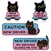 Pegatina Magnética Personalizada para Parachoques de Coche Reflectante Gatito de Dibujos Animados Bolsa Emocional Pegatina Magnética de Panal para Conductor Novato