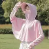 Ropa de Protección Solar de Verano para Mujer Capas de Seda Helada Sombrero de Ala Ancha Chal Blusa Ropa de Protección Solar para Ciclismo Moda Suelta Ropa para Ciclismo