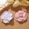 Tecido Estilo Coreano Menina Energética Xadrez Camélia DIY Prendedor de Rabo de Cavalo Acessório de Cabelo Broche Roupas Acessórios Florais