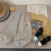 Pantalones Largos para Niños Bangcheng 2026 Primavera Nuevo Estilo Pantalones Rayados de Cachorro Niños y Niñas Tejidos Ropa Infantil Tendencia Calabaza H0032