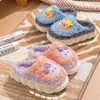 Pantuflas de Algodón para Niñas 2026 Nuevo Estilo Otoño/Invierno para Niñas Pantuflas Cálidas de Felpa para Interiores Desgaste Exterior Pantuflas de Algodón para Bebé