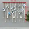 Tapiz de cuerda de algodón tejido para colgar en la pared decoración de pared para el hogar tela para el hogar dormitorio decoración colgante de mesita de noche B&B decoración de pared estilo juvenil