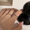 Pez de un año pez pequeño anillo femenino diseño de nicho personalidad de moda retro anillo abierto ajustable venta al por mayor moda