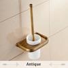 Cepillo para Inodoro Antiguo de Cobre Estilo Europeo Estante Vintage para Cepillo de Inodoro Estante para Cepillo de Inodoro de Baño Juego de Cepillo para Inodoro de Baño