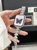 Compatível com Iwatch11 Pulseira Estilo Feminino Relógio Luxo Acessível de Nicho Diamante Sereia Pulseira de Relógio Inteligente de Reposição