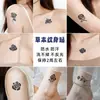 Adesivos de Tatuagem de Flor de Suco de Ervas, Tatuagens Falsas de Flor de Braço e Peito à Prova d'Água de Longa Duração, Anti-risco, Realistas, Personalizadas, Não Refletivas