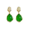 Aretes de Gota de Agua con Piedra Ojo de Tigre Maillard, Diseño de Nicho de Lujo Ligero, Aretes de Gama Alta, Nuevos Aretes Retro de Moda para Mujer